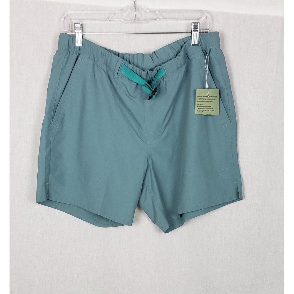 REI Co-op Trail Ridge Shorts Mens M Blue Quick Dry Ripstop Belt‎ Gorpcore